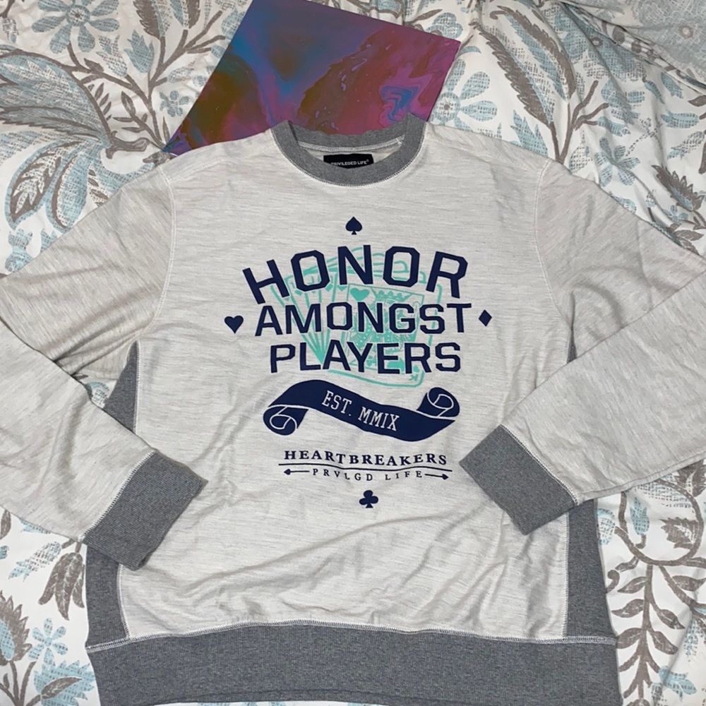 Privileged Life!! Sweater!! XL ( Honour Amongst Players), crew neck